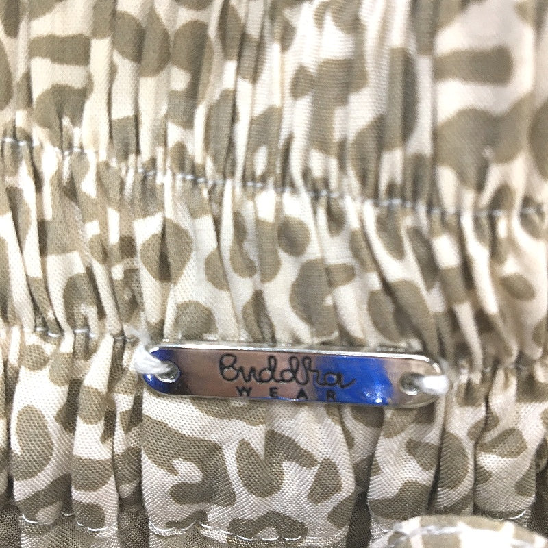 Buddha Wear Tan Animal Print 100% Tencel Skirt With Pockets Ladies Size XS - Image 4