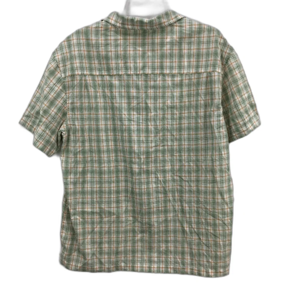 Stussy 100% Cotton Green Tan Check Short Sleeve Lightweight Shirt Mens Sze M NEW - Image 2