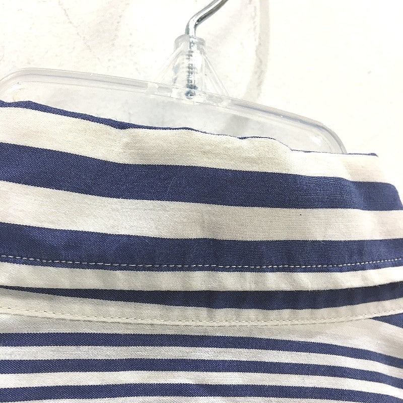 Harmond & Blaine Narrow Fit Stretch Blue Stripe Long Sleeve Shirt Mens Size 2XL - Image 3