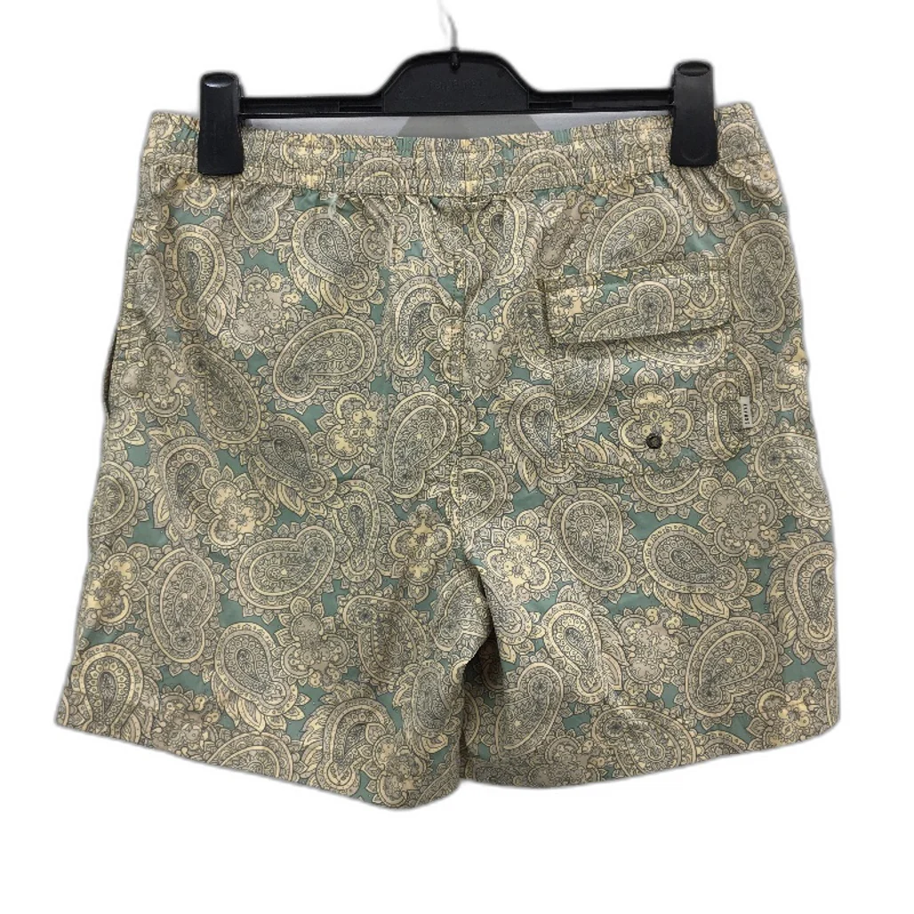ARVUST Green Paisley Cotton Blend Drawstring Waistband Shorts Men Size 34 NEW - Image 2