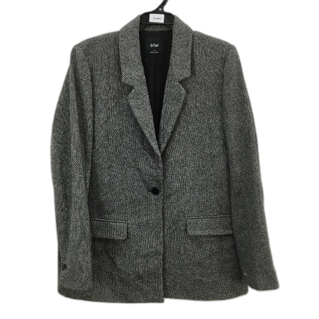 Sportsgirl Wool Blend Knit Textured Single Button Blazer Jacket Ladies Size 12
