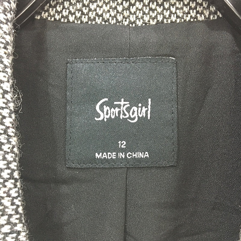 Sportsgirl Wool Blend Knit Textured Single Button Blazer Jacket Ladies Size 12 - Image 3