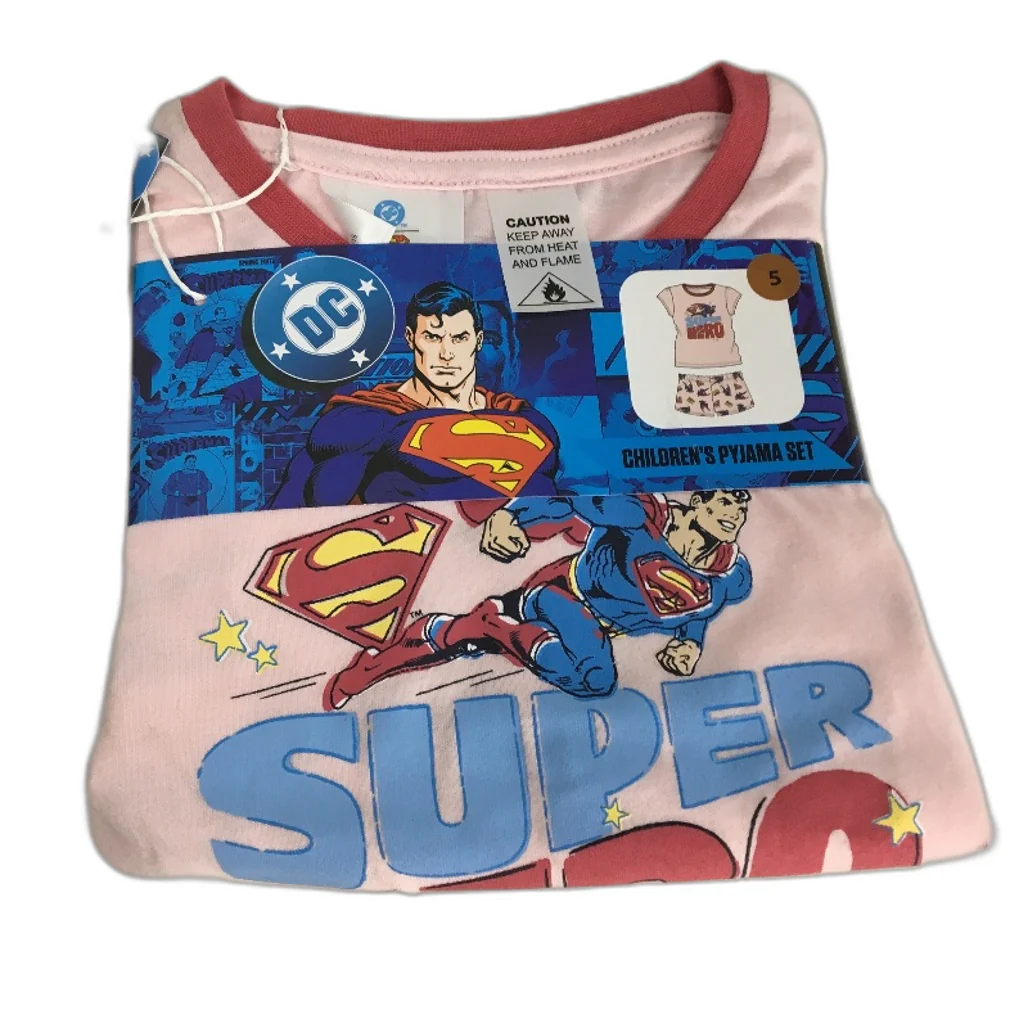 DC Comics Superman & Nickelodeon Paw Patrol Twin Pajama Sets Girls Size 5 NEW - Image 3