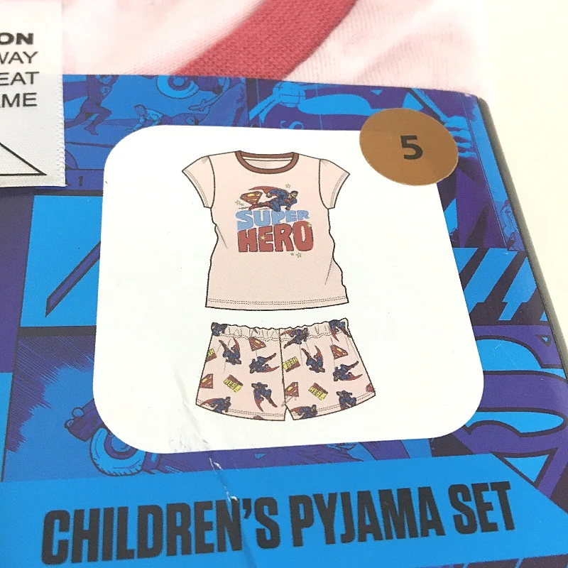 DC Comics Superman & Nickelodeon Paw Patrol Twin Pajama Sets Girls Size 5 NEW - Image 4