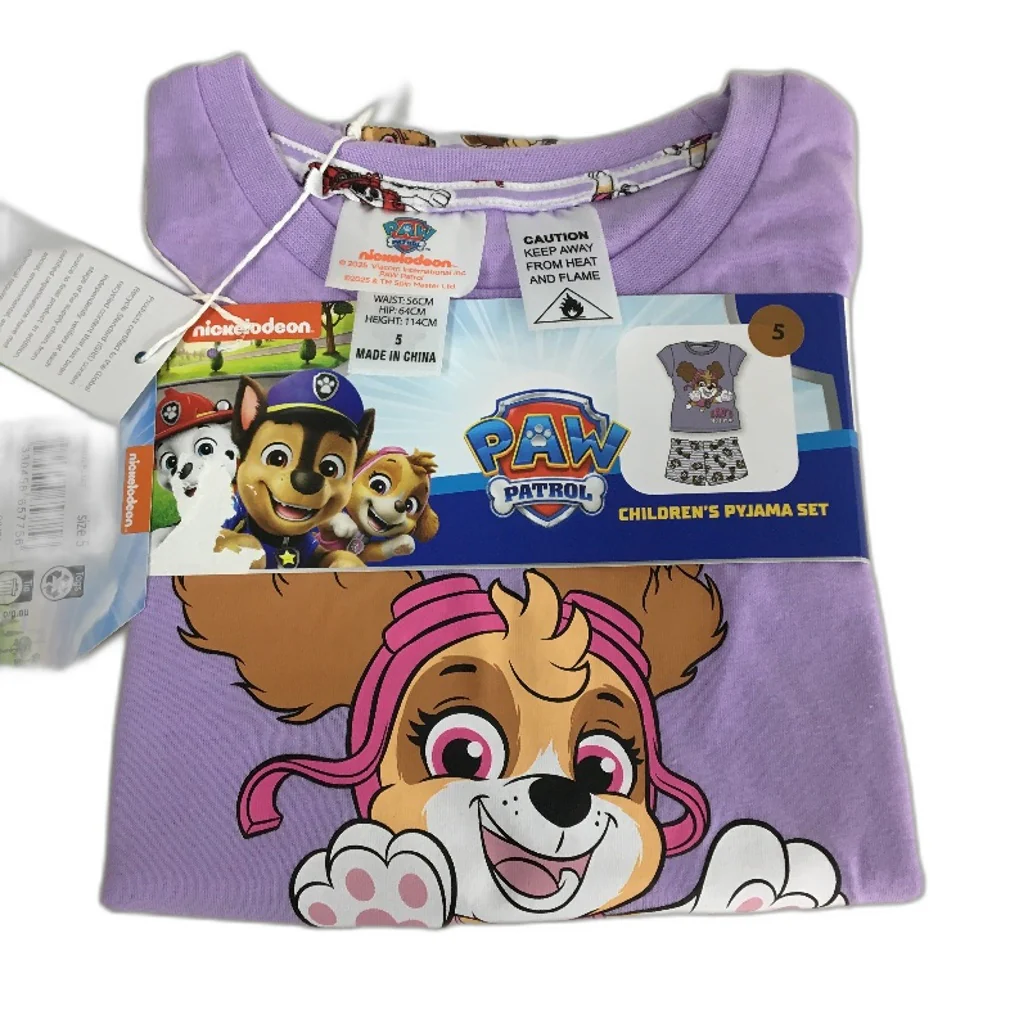 DC Comics Superman & Nickelodeon Paw Patrol Twin Pajama Sets Girls Size 5 NEW - Image 5