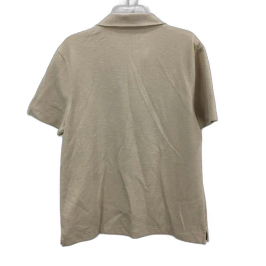 KDS Design Beige Textured Waffle Short Sleeve Button Up Top Mens Size M NEW - Image 2