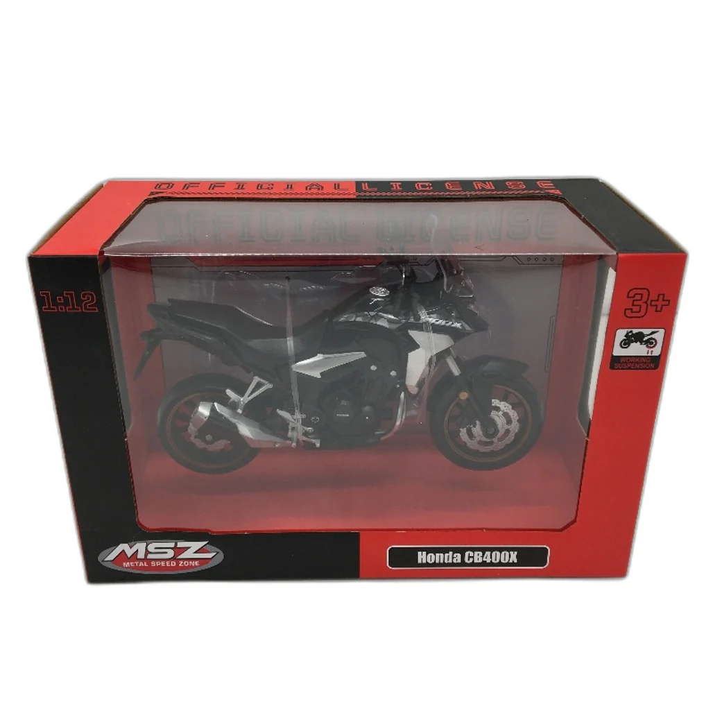 MSZ Welly 1:12 Scale Honda CB400X and 1:24 2013 Dodge Challenger Model Car NEW - Image 5