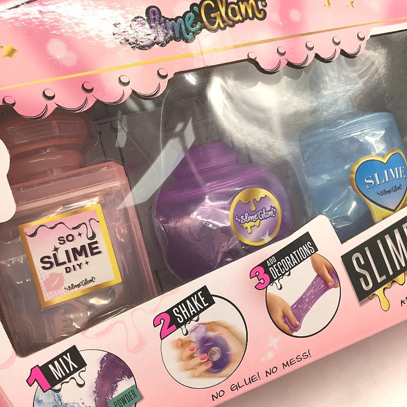 SoSlimeDIY Slime Glam 3 Pack DIY Shimmer Non Toxic Slime Shakers NEW - Image 5