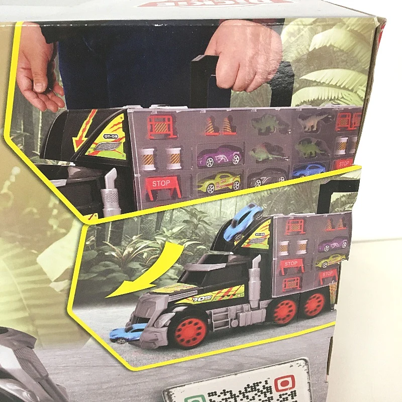 Dickie Toys Dino Carry Case 42 Die Cast Car Slot Truck with Accessories NEW - Image 3