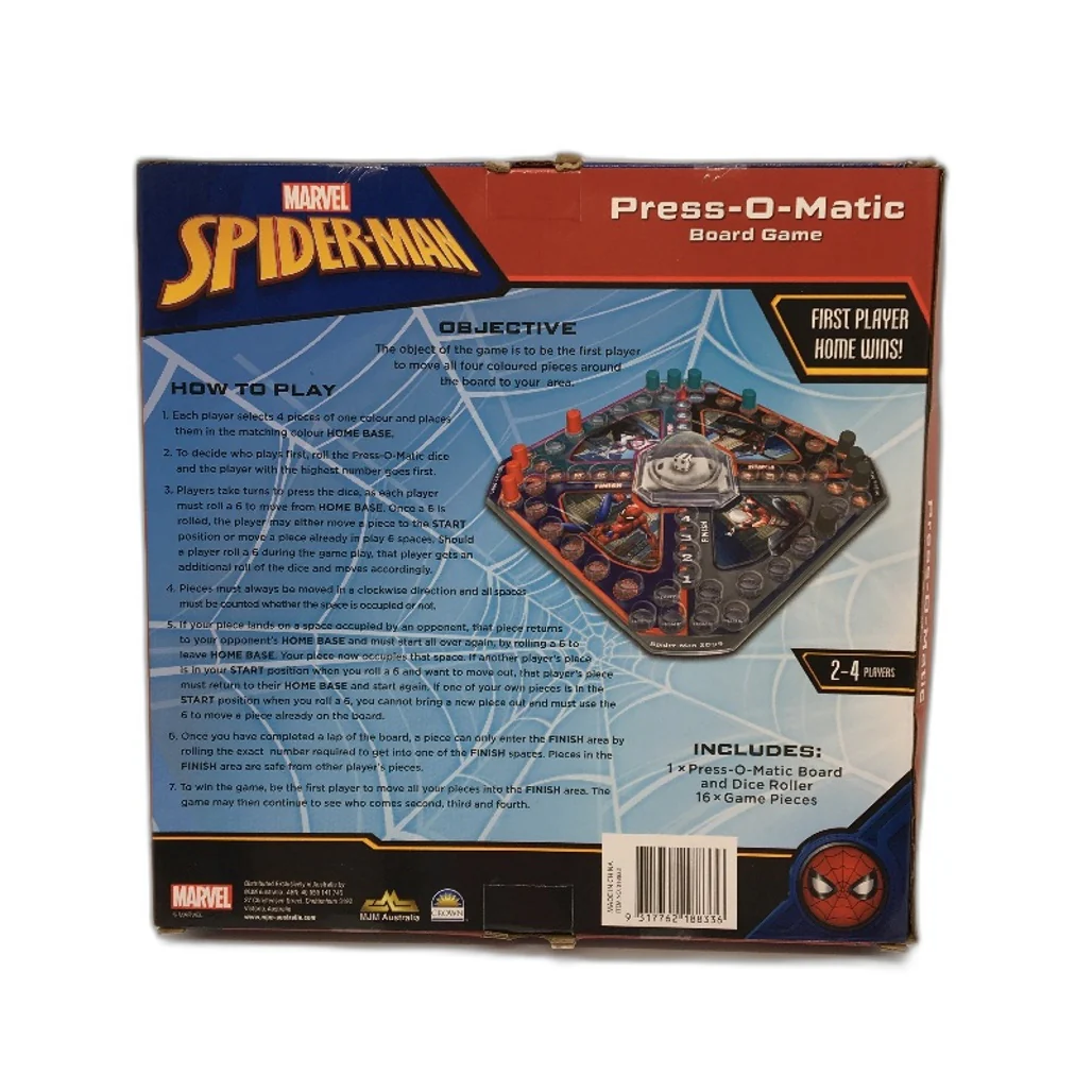 Marvel Spider-Man 3 Pack Basketball Set, Board Game and Night Light NEW - Image 3