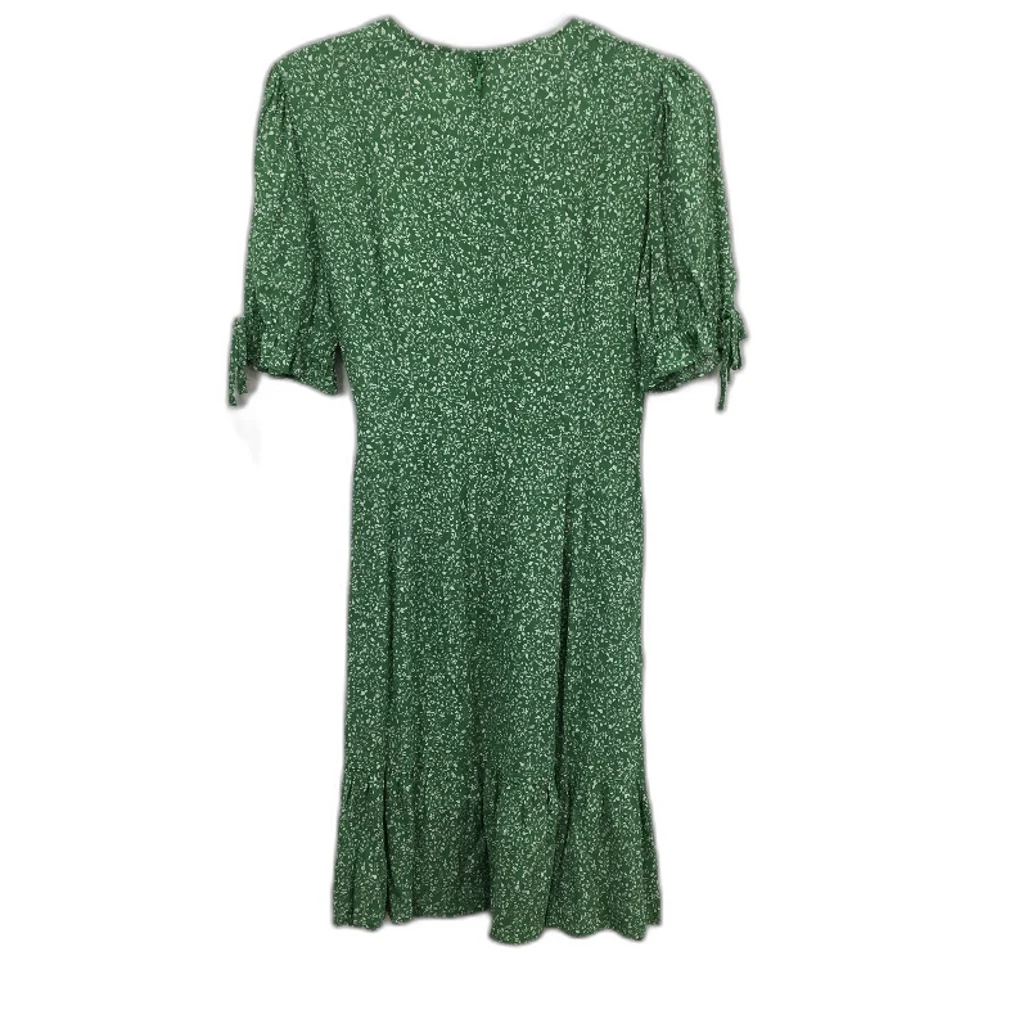 Tokito Meadow Dreams Green Floral Shortsleeve Mini Dress Ladies Size AU 10 NEW - Image 2