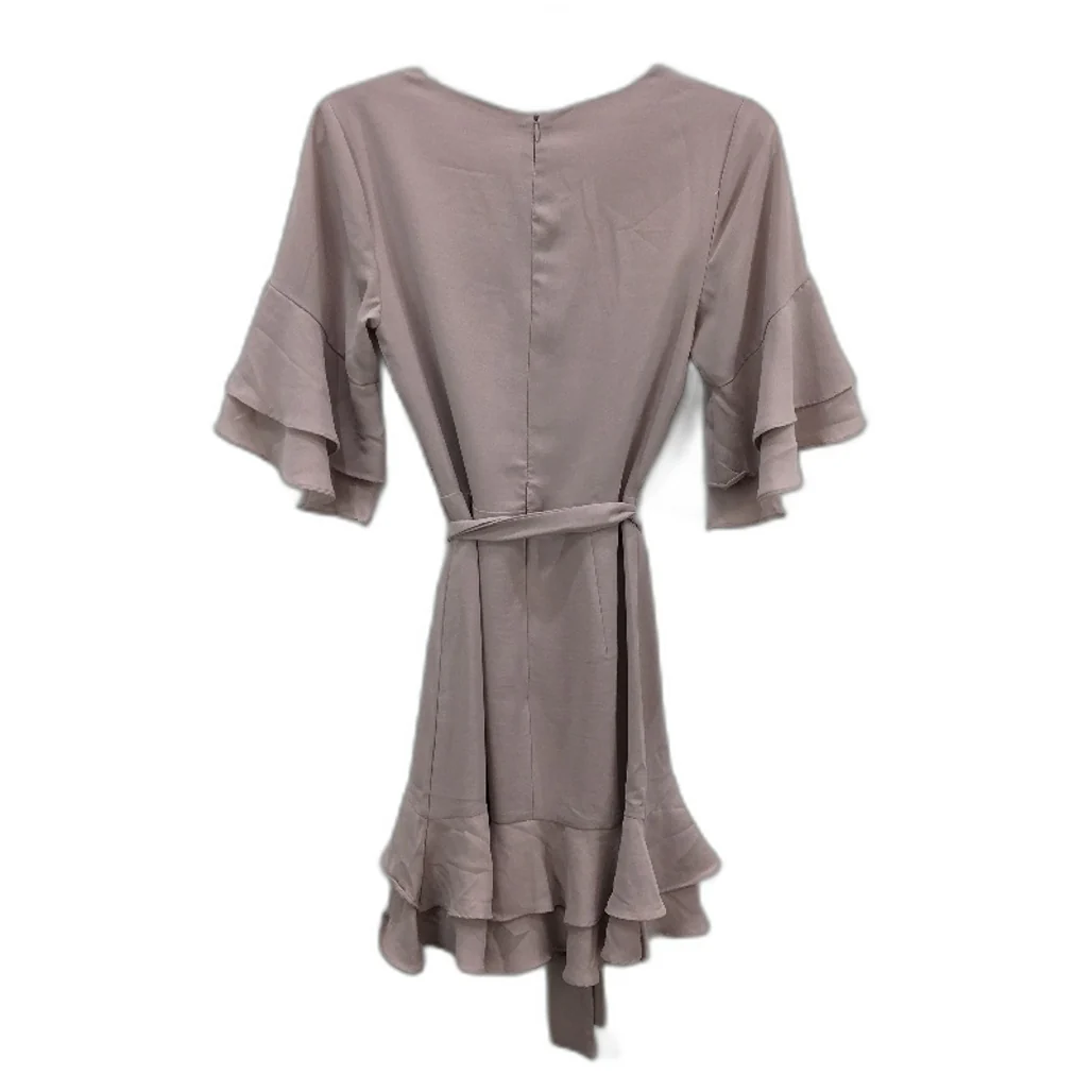Tussah Cecilia Ruffle Mid Sleeve Lavender Belted Mini Dress Ladies Size 6 - Image 2