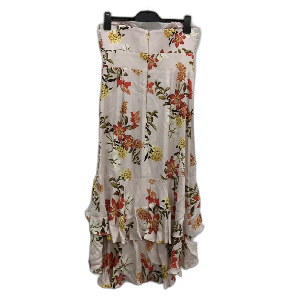 Forever New Moana Halter Neck Ruched Padded Pink Floral Dress Ladies Size AU 12 - Image 2
