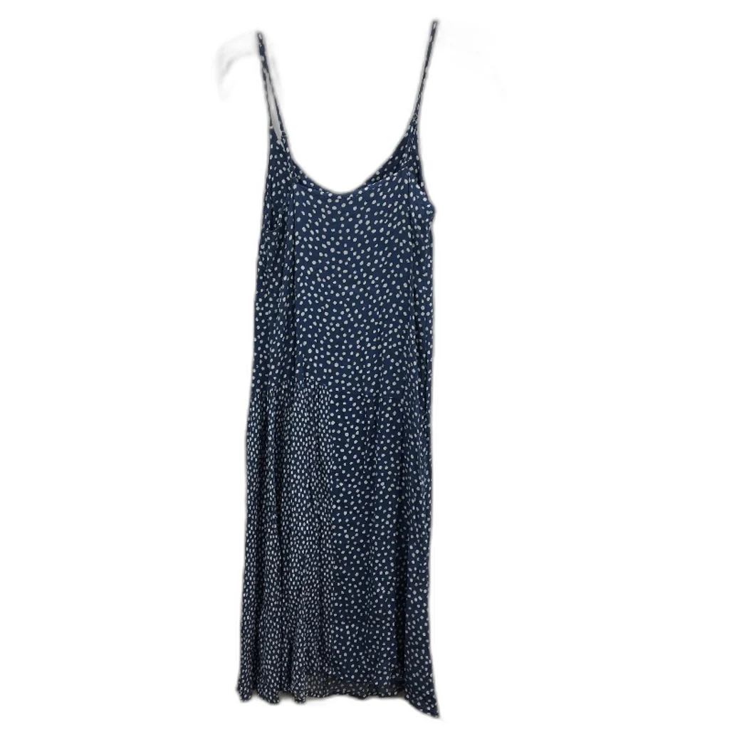 Elwood Apparel Co Polka Dot Strappy Blue Viscose Mini Dress Ladies Size 8 - Image 2