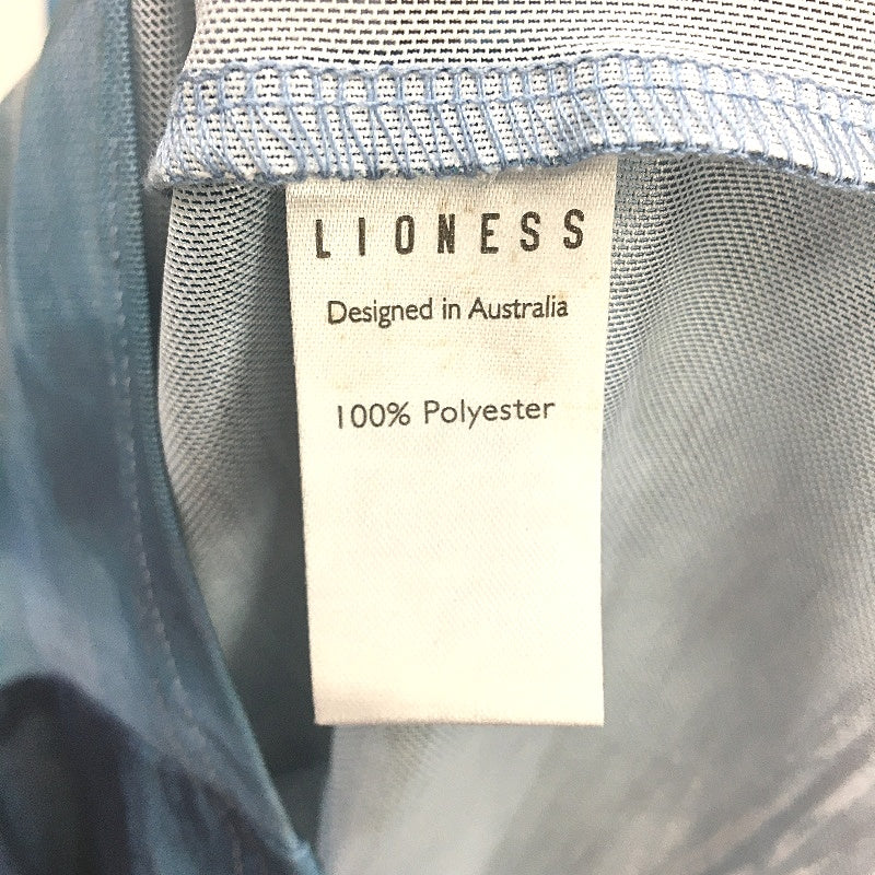 Lioness Charmed Blue Moonlight Ocean Print Mesh Midi Dress Ladies Size XS NEW - Image 5