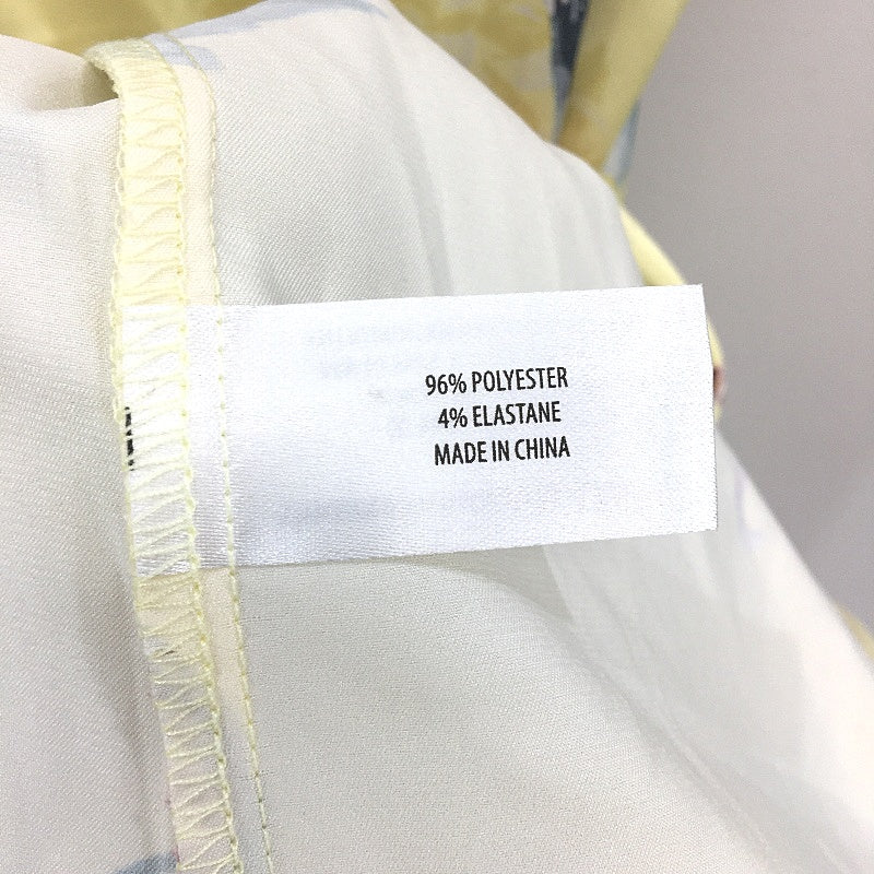 Chloe & Lola Chrsyanthemum Print Satin Yellow Mini Nightie Ladies Size Small NEW - Image 4