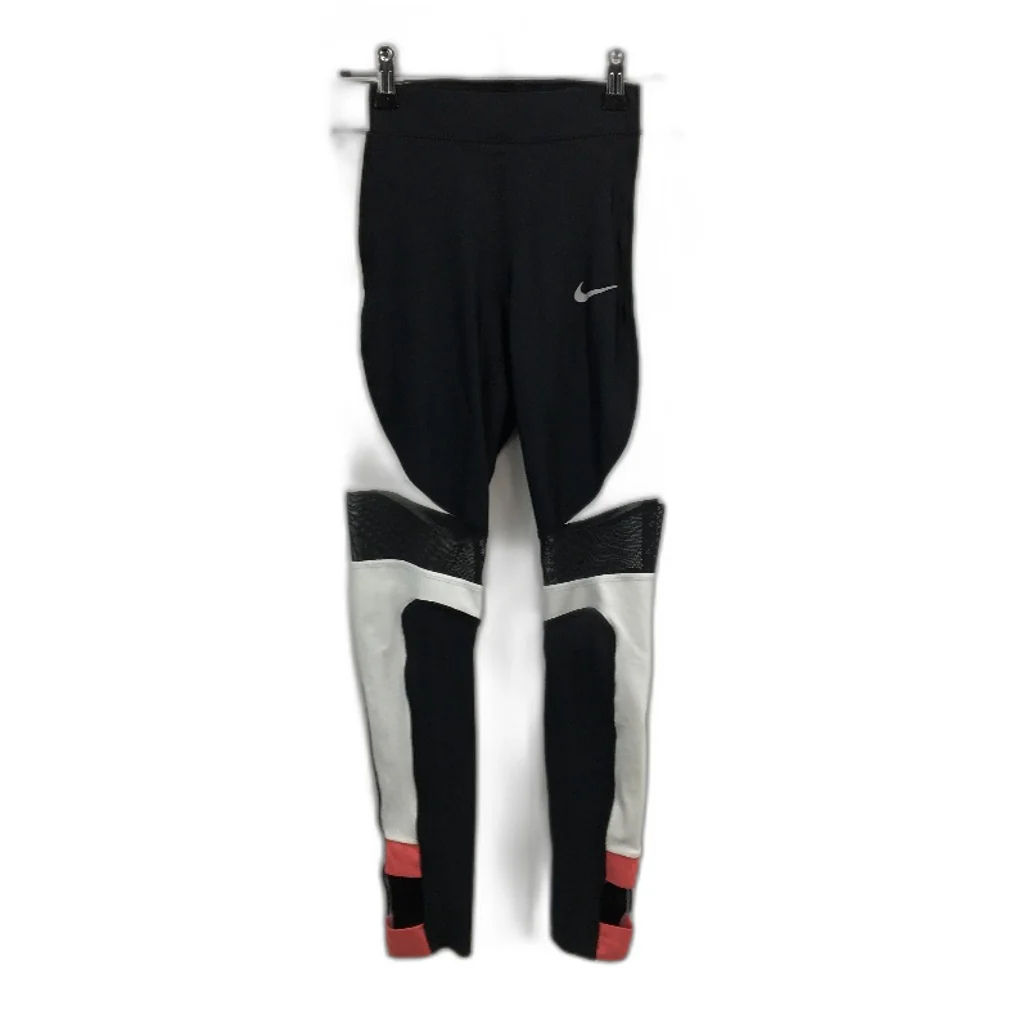 Nike Dri Fit Active Running Black 3/4 Length Sports Tights Ladies Size S