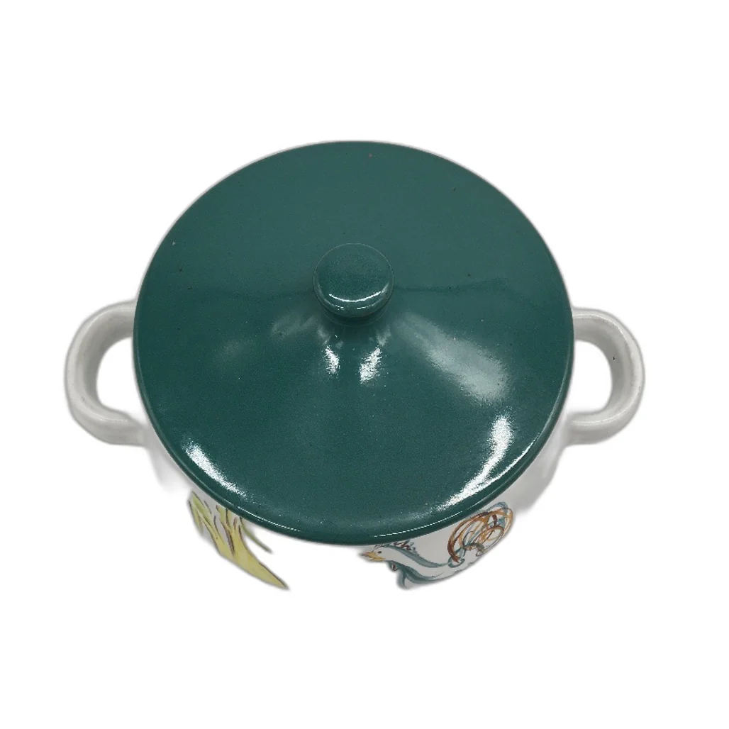 VINTAGE Denby Stoneware Made In England Hand Painted Small Lidded Casserole Dish - Image 2