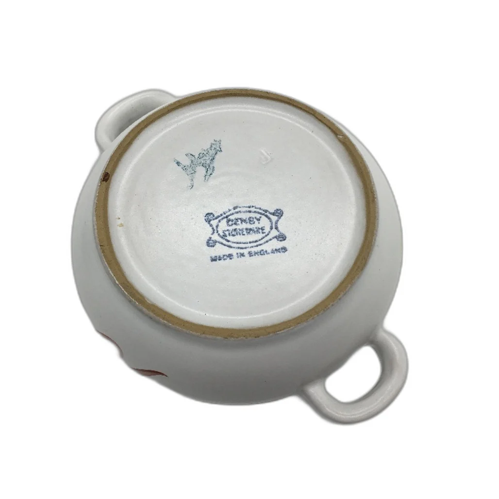 VINTAGE Denby Stoneware Made In England Hand Painted Small Lidded Casserole Dish - Image 5