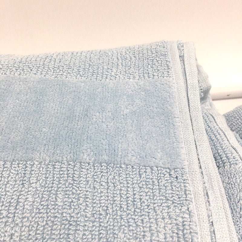 Kirkton House 4pc Light Blue Cotton Velour Bath Sheet & Bath Towel Pack NEW - Image 6