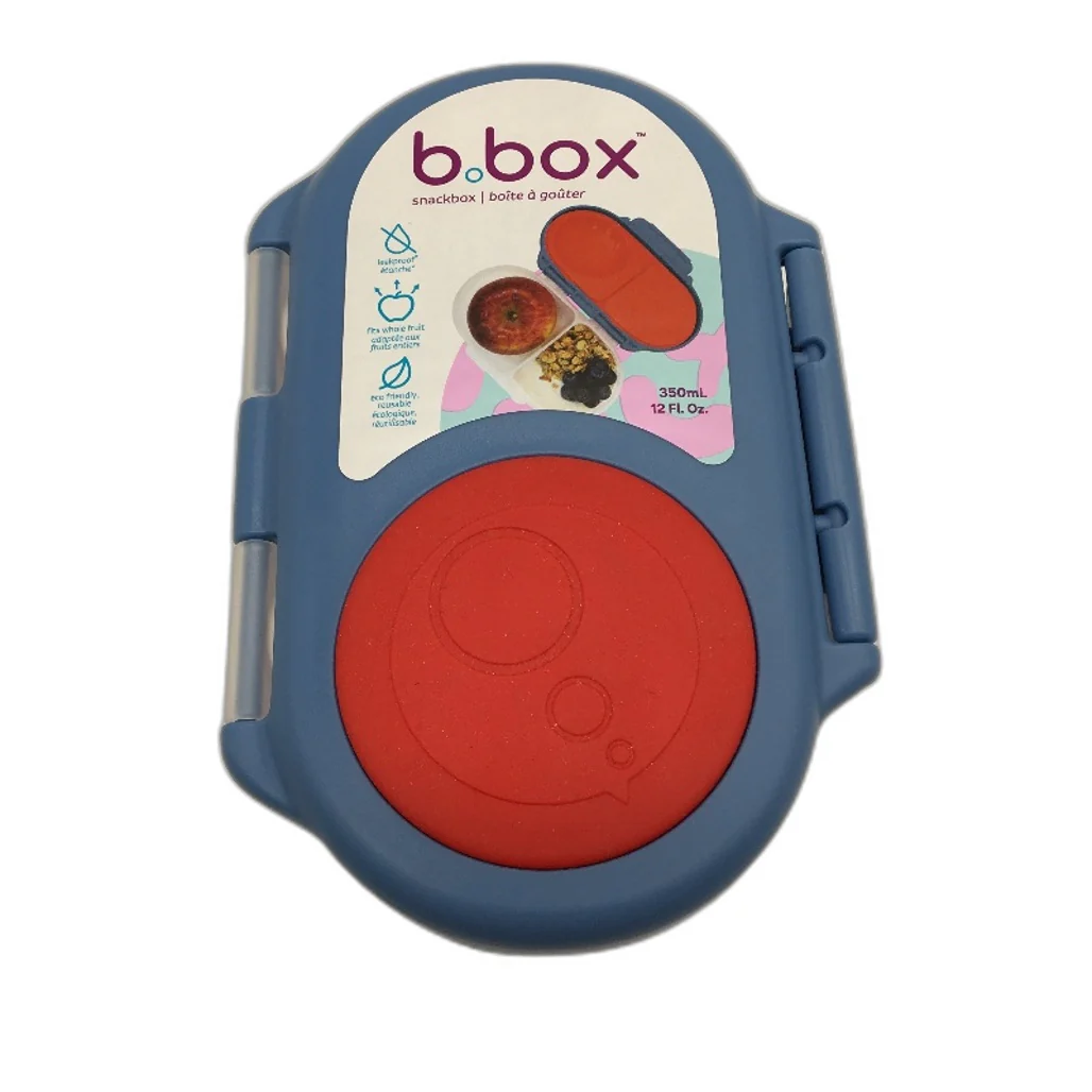 B box 350ML Divided Snackbox Food Container Fits Whole Fruit Dishwasher Safe NEW