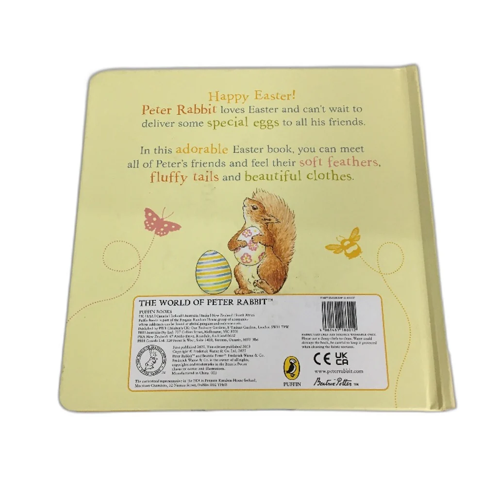Peter Rabbit 2Pack Kids Book Set Tale & Happy Easter Peter Touch & Feel Book NEW - Image 6