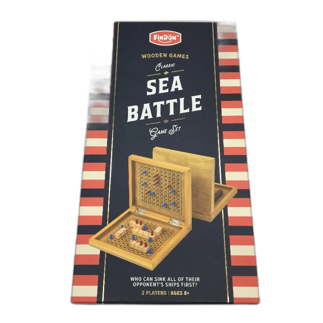 Board Game 3PCS Bundle Wooden Connect 4 Sea Battle & Pub Trivia Party Games NEW - Image 3