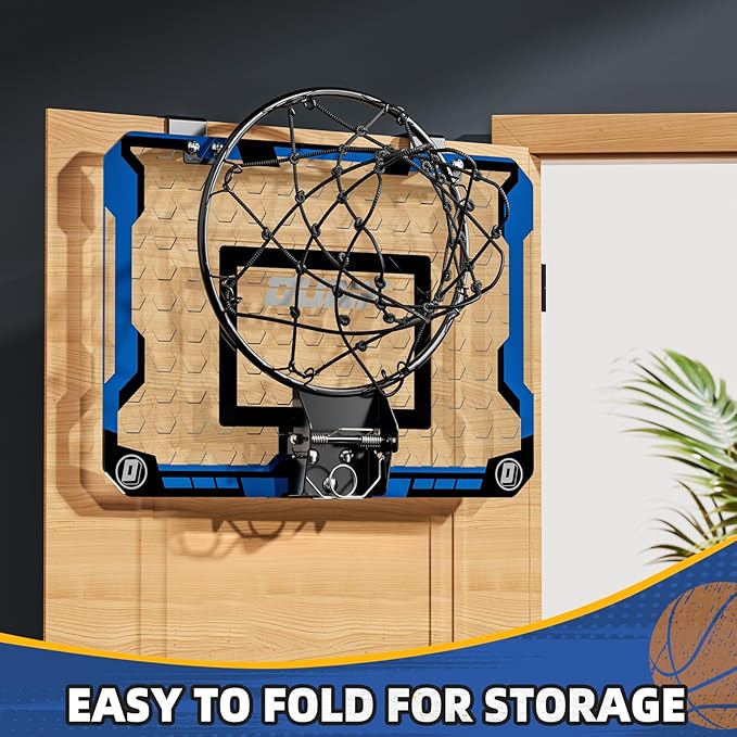 Indoor Over Door Mini Steel Basketball Hoop Set for Ages 3 and Up NEW - Image 2