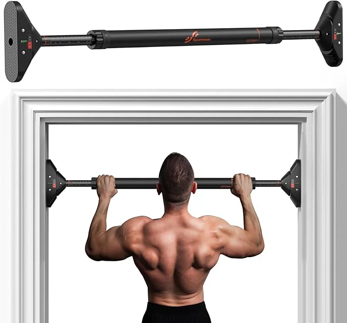 Sportneer Strength Training Doorway Home 75-94cm Pull Up Bar Max 135kg NEW