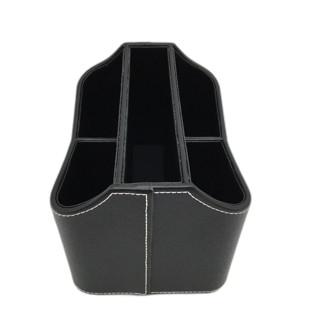 360 Degree Swivel Rotating 5 Compartment Desk Organiser Caddy in Black NEW - Image 2