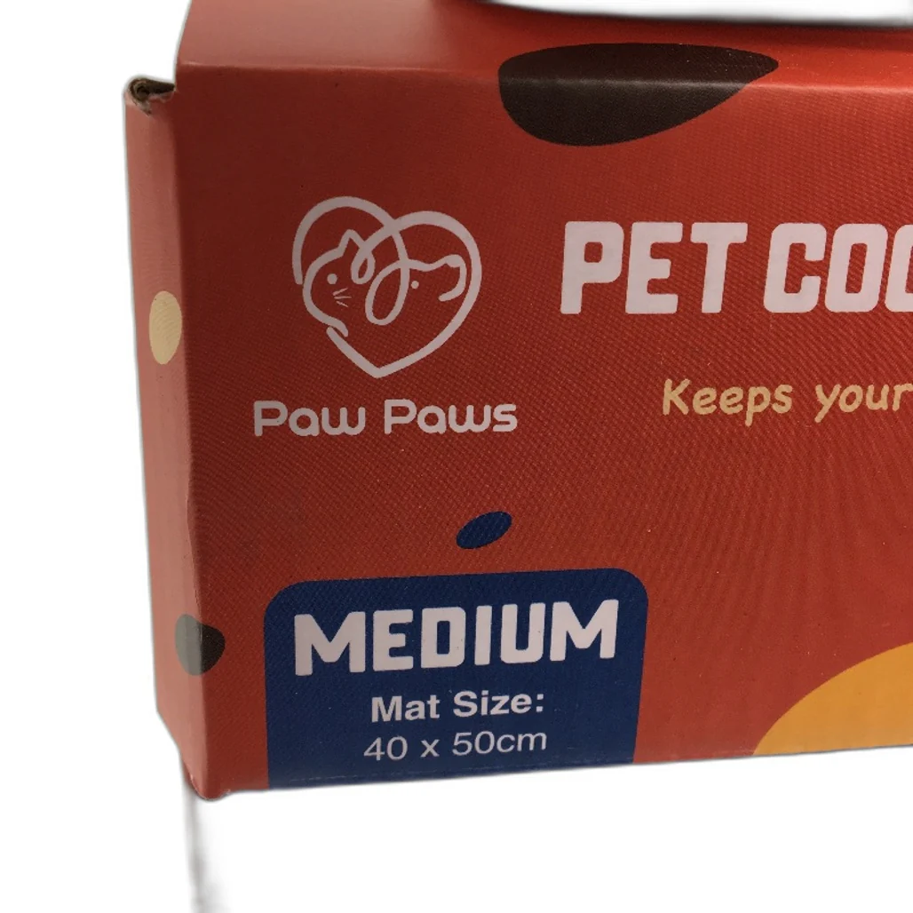 Paw Paws Rectangular Pet Gel Blue Cooling Mat Medium Size 40x50cm NEW - Image 4