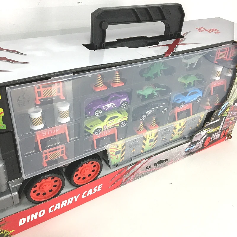 Dickie Toys Dino Carry Case Dinosaur Truck Dicast Vehicle Car Storage Box NEW - Image 3