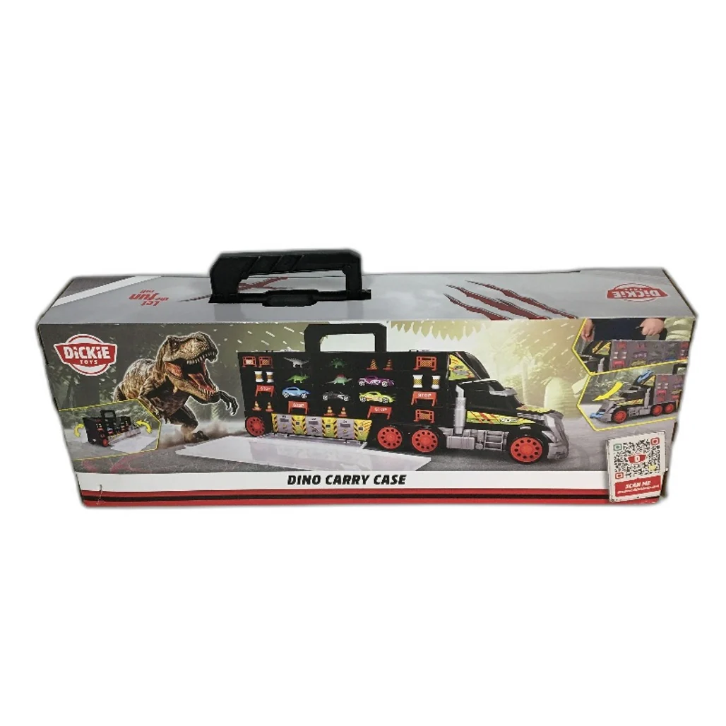 Dickie Toys Dino Carry Case Dinosaur Truck Dicast Vehicle Car Storage Box NEW - Image 4