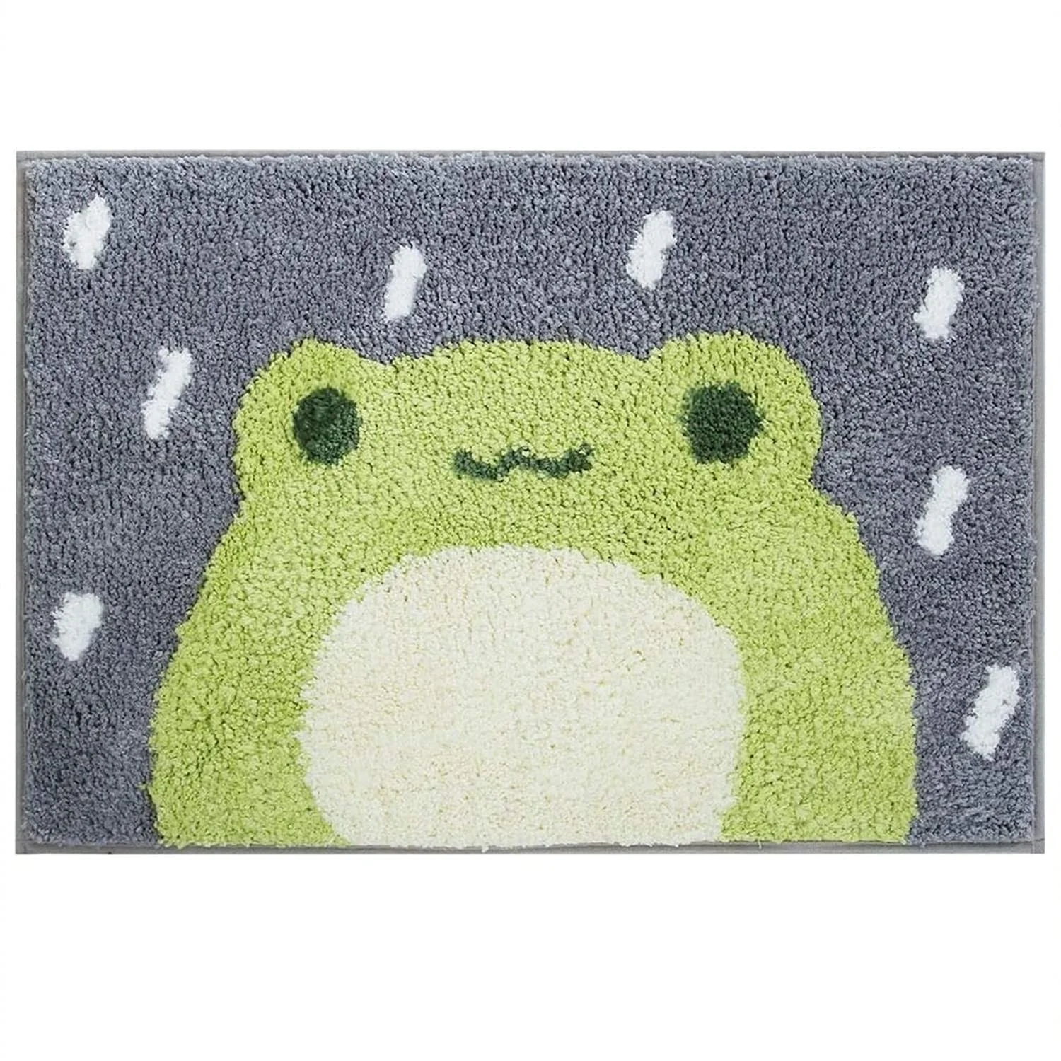 Ankah Luxury Shaggy Bath Mat Little Frog Design, High Absorbent, Australia...