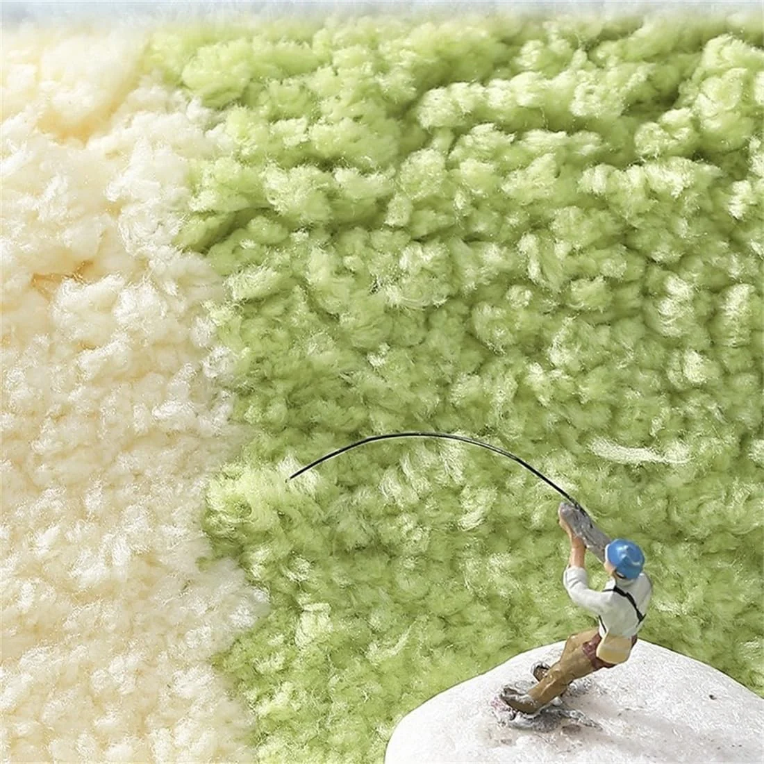 Ankah Luxury Shaggy Bath Mat Little Frog Design, High Absorbent, Australia... - Image 5