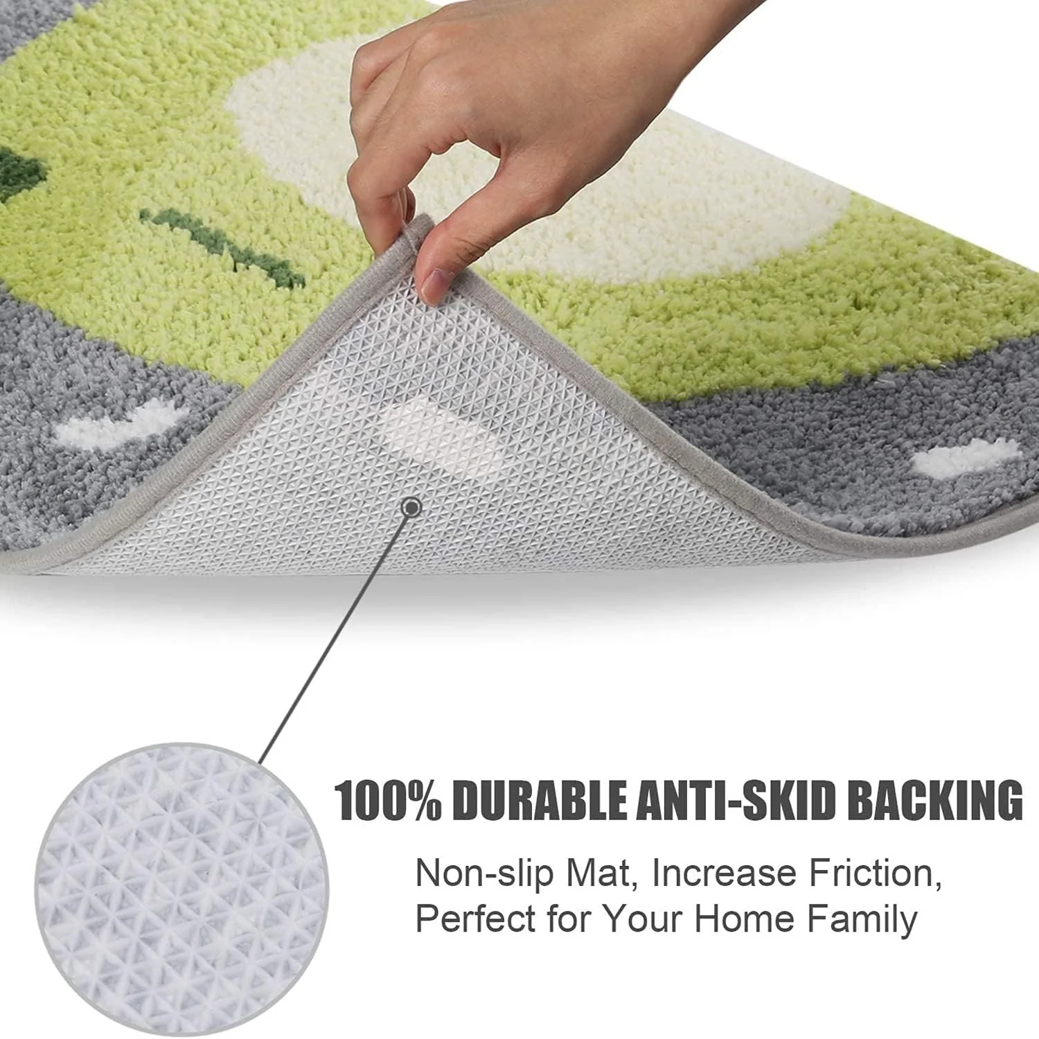 Ankah Luxury Shaggy Bath Mat Little Frog Design, High Absorbent, Australia... - Image 7