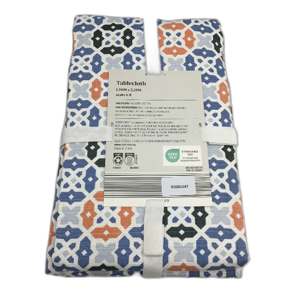 Peppertree Home Collection Aztec Print Rectangle Tablecloth 150 x 228cm NEW - Image 2