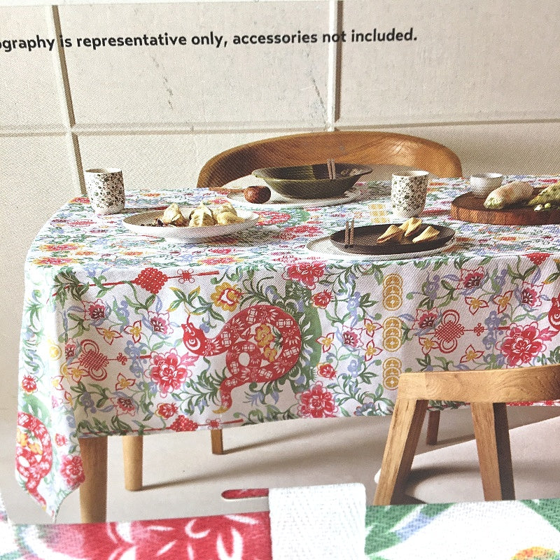 Peppertree Home Collection Oriental Rectangle Seat 4-6 Tablecloth 1.35 x1.8m NEW - Image 4