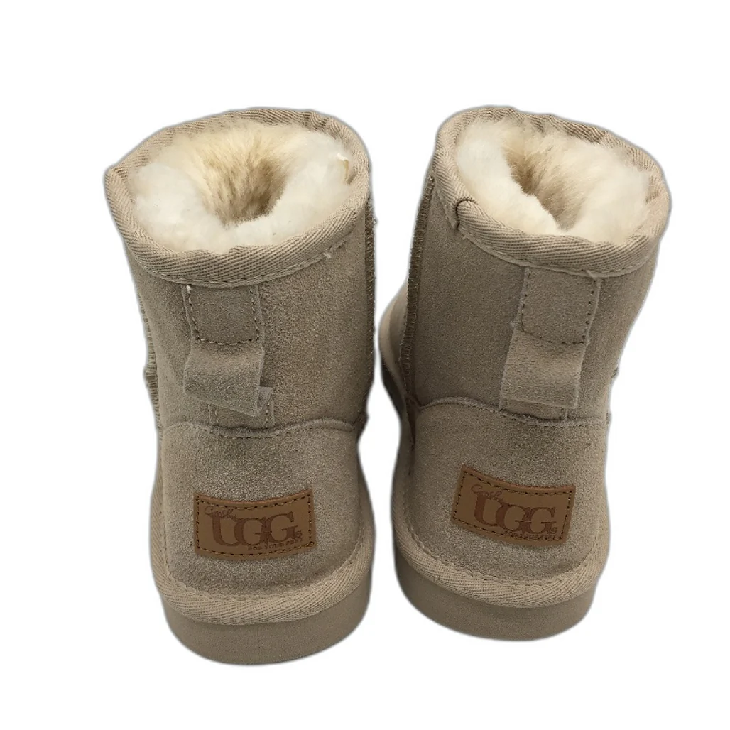 GROSBY Jillaroo UGG Boots Genuine Sheepskin Suede Beige Womens Size 5 NEW - Image 3