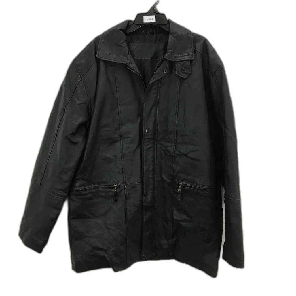 VINTAGE Blackstone Genuine Leather Fully Lined Outwear Coat Mens Size Large