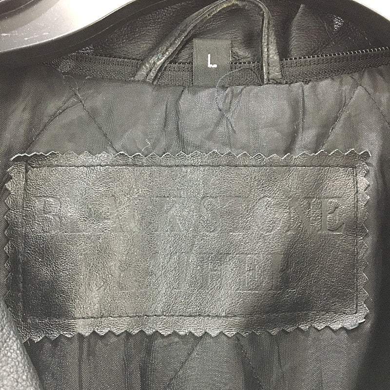 VINTAGE Blackstone Genuine Leather Fully Lined Outwear Coat Mens Size Large - Image 4