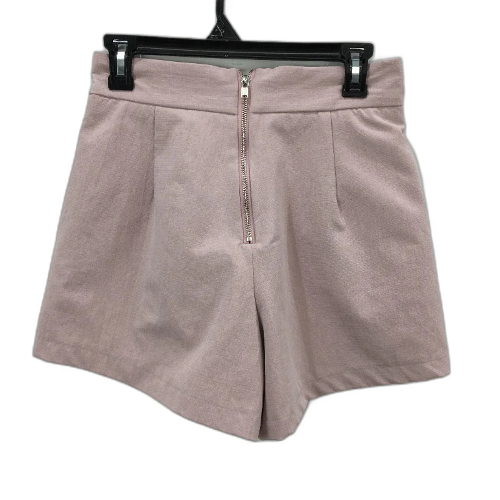 Rose Bullet Blush Pink Pleated Dress Shorts With Front Pockets Ladies Size 10 - Image 2