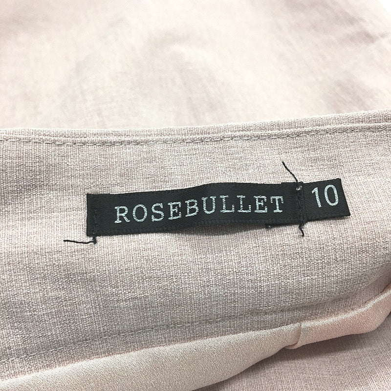 Rose Bullet Blush Pink Pleated Dress Shorts With Front Pockets Ladies Size 10 - Image 4