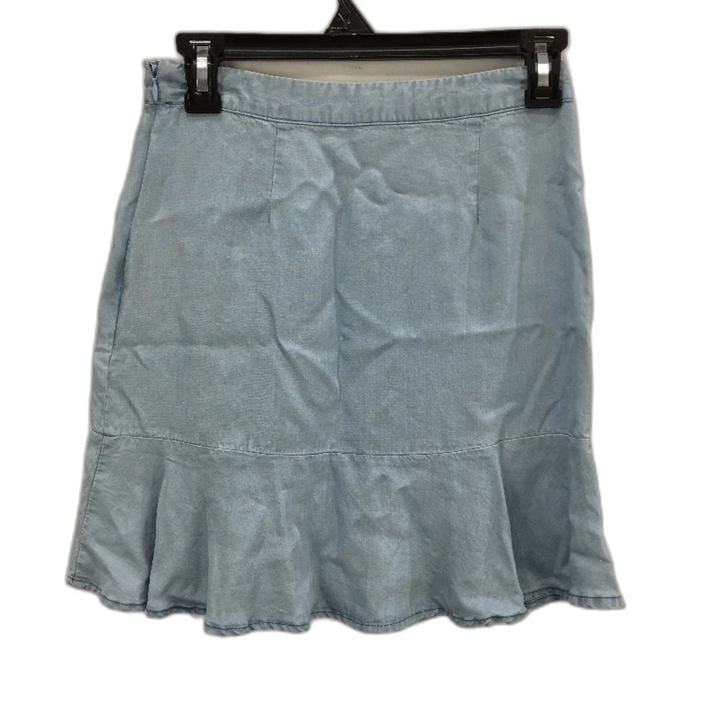 Dannii Minogue Petites Light Blue Lyocell Lightweight Mini Skirt Ladies Size 4 - Image 2