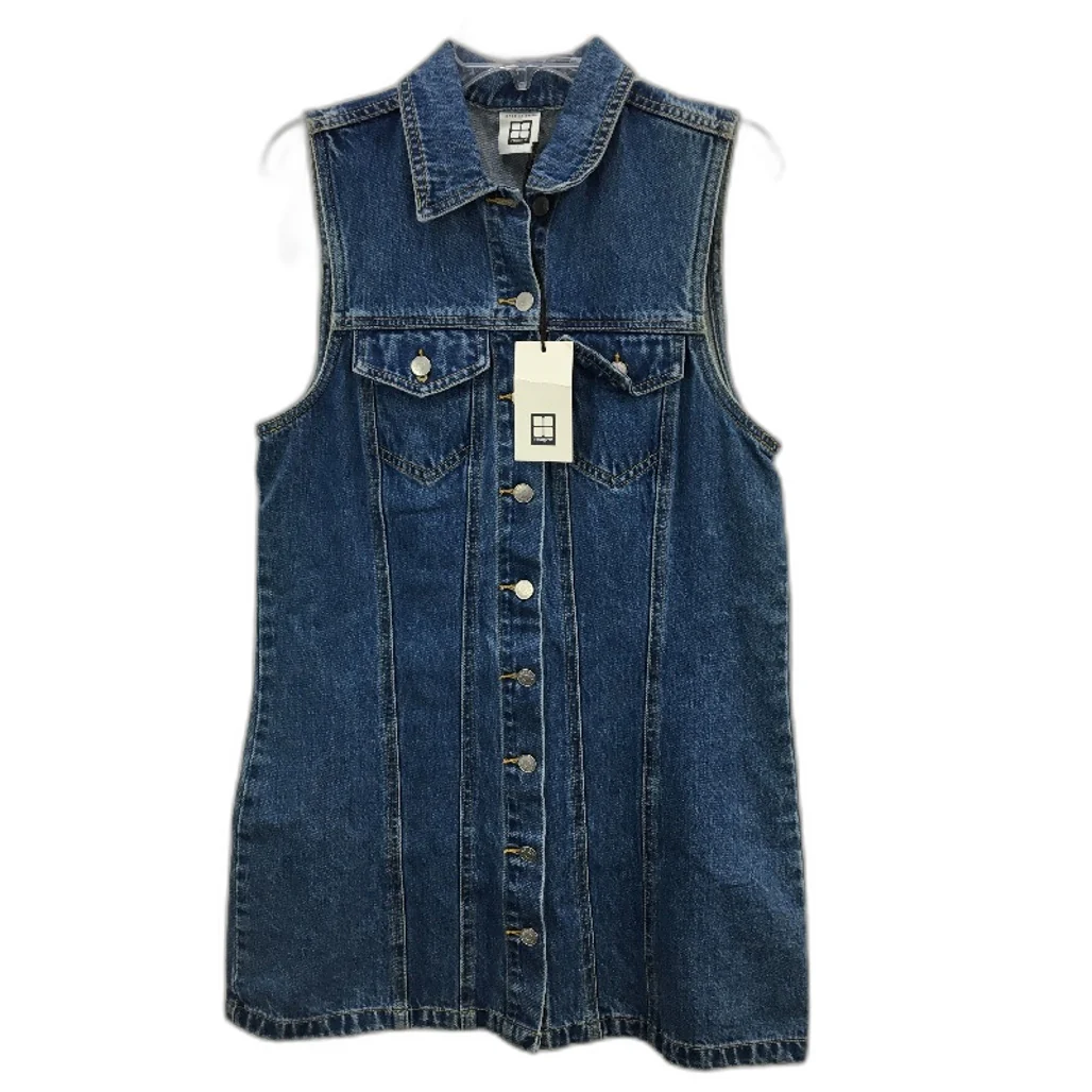 Insight Vienna Sleeveless Blue Denim Mid 90s Style Dress Ladies Size Large NEW