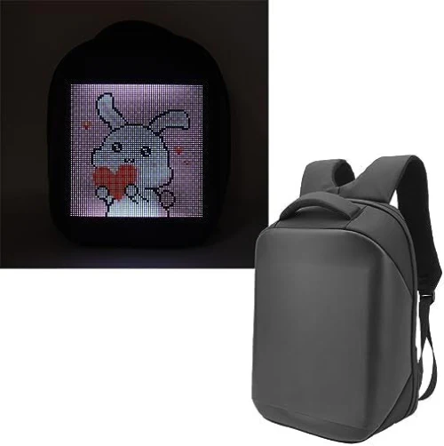 Walfront LED Backpack with Programmable Colorful Display for Travel Australia - Image 7