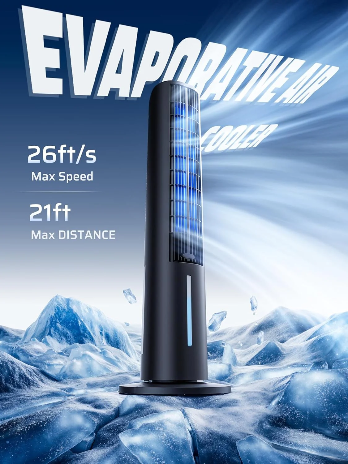 NAILGILRS Bladeless Tower Fan with Remote Control for Home Cooling... DEMO - Image 2