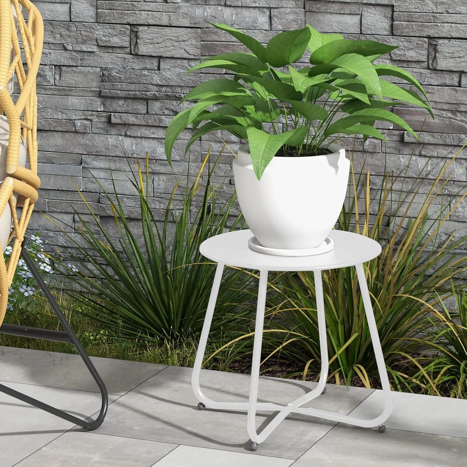 Grand Patio 18-Inch Round Outdoor Side Table for Bistro Balcony Australia DEMO - Image 8