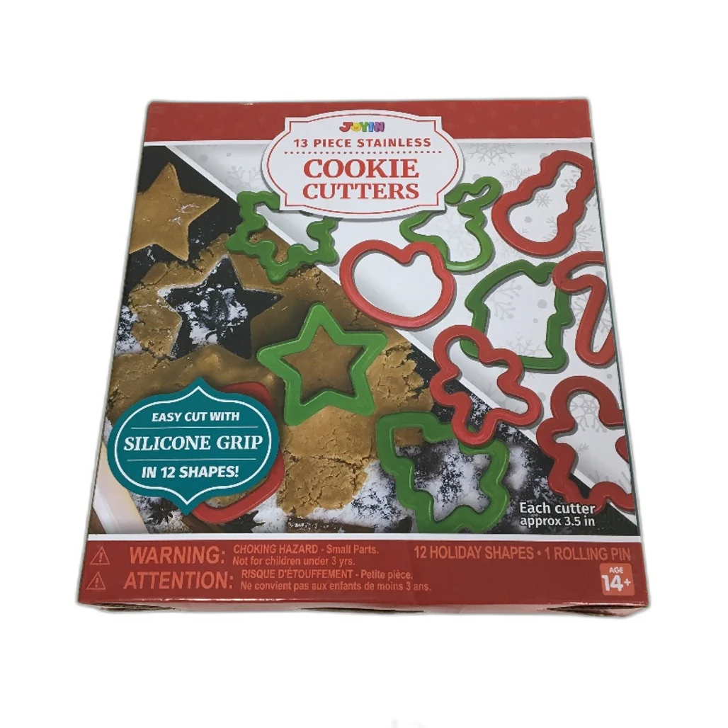 Joyin 13 Piece 3.5 Inch Christmas Cookie Mold Cutter Set with Grip NEW - Image 4