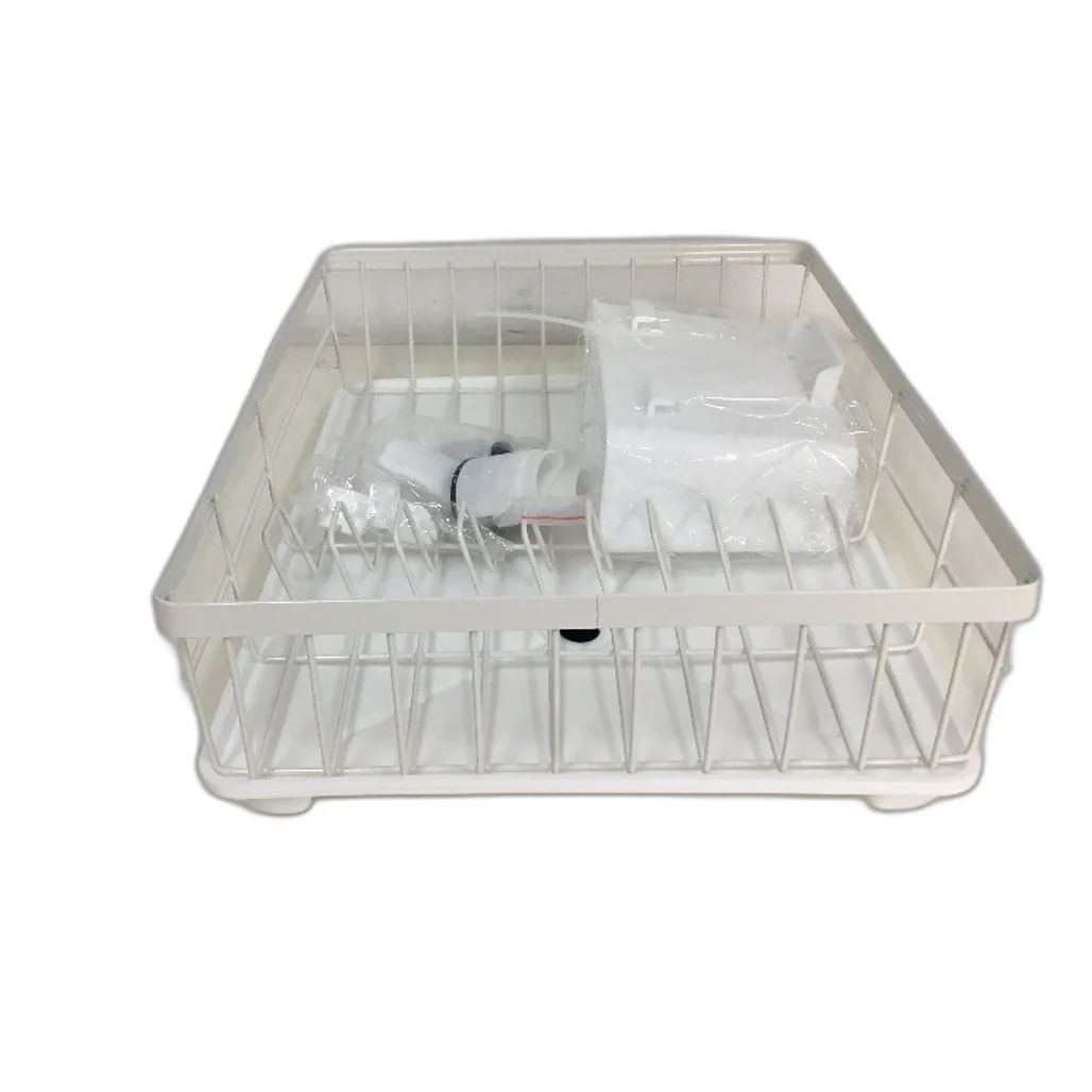 1 Tier Small Capacity Countertop Wire Dish Drying Rack in White NEW - Image 2